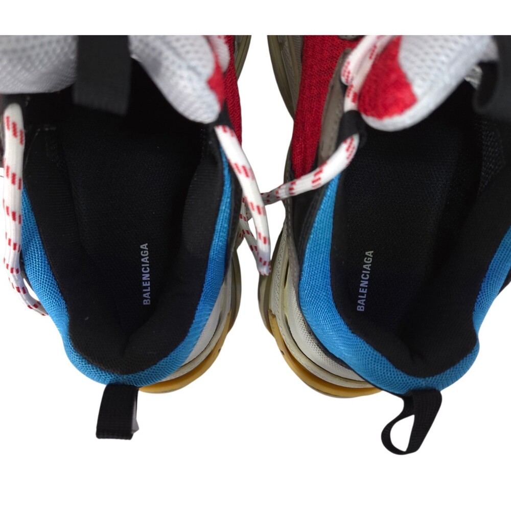 Balenciaga Triple S Sneakers US 8 EU 41 Mens Blue Red Gray $1100 - Picture 11 of 14